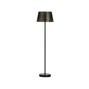 Vloerlamp Keto zwart/ant.brass